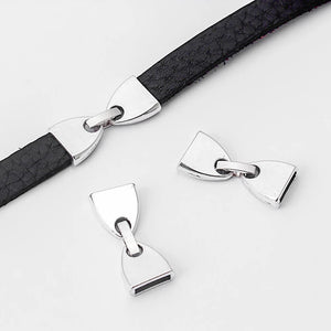 3 Sets Flat Snap Clasp for 5mm 10mm Flat Leather Bracelet