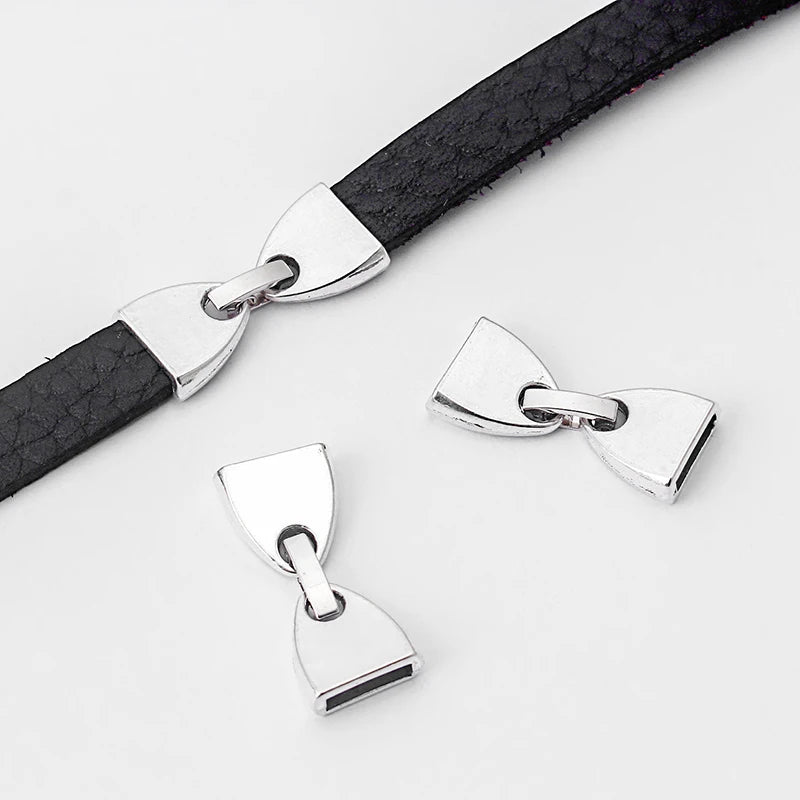 3 Sets Flat Snap Clasp for 5mm 10mm Flat Leather Bracelet