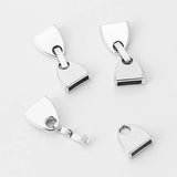3 Sets Flat Snap Clasp for 5mm 10mm Flat Leather Bracelet