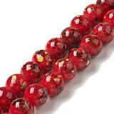 10mm Lampwork Round Beads Strand for Jewelry Making DIY