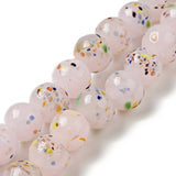 10mm Lampwork Round Beads Strand for Jewelry Making DIY