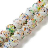 10mm Lampwork Round Beads Strand for Jewelry Making DIY
