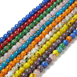 10mm Lampwork Round Beads Strand for Jewelry Making DIY