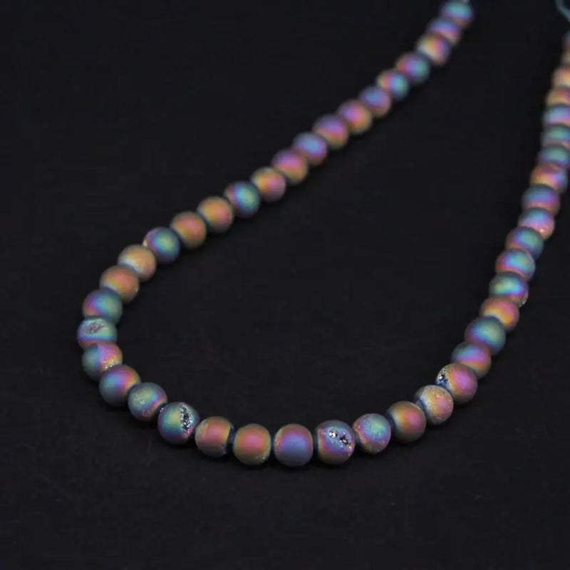 6-14mm Titanium Agates Drusy Geode Beads Wholesale