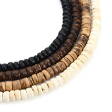 Natural Wood Spacer Beads Coconut Shell Round Beads for DIY Jewelry Making