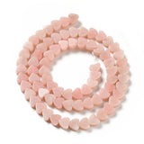 Natural Stone Heart Beads Strand Colorful Jewelry Making 6x6~6.5x3mm