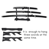 3-Tier Samurai Sword Katana Holder Stand Bracket Rack Display