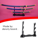 3-Tier Samurai Sword Katana Holder Stand Bracket Rack Display