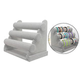 3Tier Velvet Jewelry Bracelet Display Holder Stand Organizer