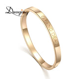 Personalised Name Copper Stainless 6mm Bangle Bracelet