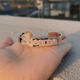 Stainless Steel Name Bangle Acrylic Bracelet Gift