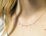 26 Letter Necklace Chocker Name Necklace Christmas Gift For Daughters