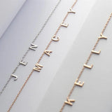 26 Letter Necklace Chocker Name Necklace Christmas Gift For Daughters