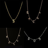 26 Letter Necklace Chocker Name Necklace Christmas Gift For Daughters