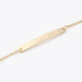 Engraved Name Bar Bracelet for Women Personalized Minimalism Bracelet