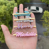 Acrylic Name Hairpin For Women Girl Letters Gift
