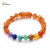 Amber Teething Bracelet Natural Jewelry Gift Chakra Pain Relief