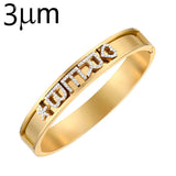 Crystal Name Bangle Bar Bracelet Personalized Slide Letter Women Gift
