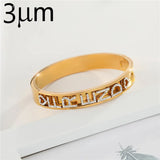 Crystal Name Bangle Bar Bracelet Personalized Slide Letter Women Gift