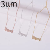 Crystal Name Chocker Pendant Chain Zirconia Necklaces