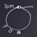 Custom Crystal Zircon Letter Necklace for Women