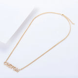 3UMeter Crystal Pendant Necklace Personalized Number Necklace for Women