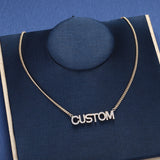 3UMeter Crystal Pendant Necklace Personalized Number Necklace for Women