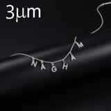 3UMeter Crystal Personalize Choker Name Necklace for Women