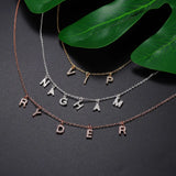 3UMeter Crystal Personalize Choker Name Necklace Baby Necklace Pendant for Women