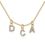 3UMeter Crystal Personalize Choker Name Necklace for Women