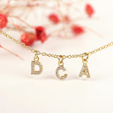 3UMeter Crystal Personalize Choker Name Necklace Baby Necklace Pendant for Women