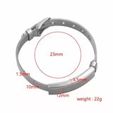 Personalized Name Bar Bracelet Stainless Steel