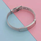 Personalized Name Bar Bracelet Stainless Steel