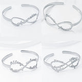 Personalized Name Bracelet Cuff Bangle Stainless Steel Jewelry
