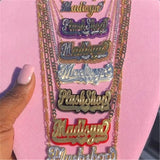 Personalized Acrylic Double Name Necklace Pendant Customization