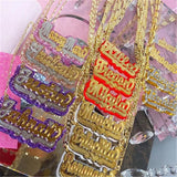Personalized Acrylic Double Name Necklace Pendant Customization