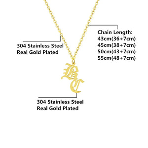 3UMeter Stainless Necklace Personalized Choker Pendant Name Necklace for Women