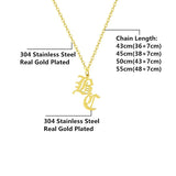 3UMeter Stainless Necklace Personalized Choker Pendant Name Necklace for Women