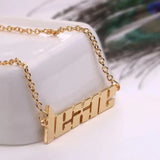 3UMeter Necklace Stainless Necklace Personalize Choker Pendant Fascinating Name