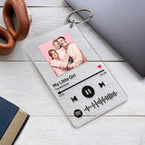 Personalized Music Code Album Cover Keychain