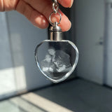 3U Crystal Keychain with LED Light