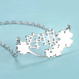 Personalized Name Logo Pendant Necklace Silver for Women