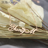925 Silver Personalized Name Necklace Old English Name Jewelry Gift