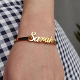 3UMeter Name Bracelet Personalized Bangle for Women