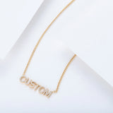 Personalized Name Necklace with Zircon Stone