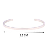 Geometric Stainless Bracelet with Name Engraving