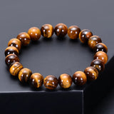 High Tiger Eyes Bracelet Natural Stone Beads Charm Jewelry Gift