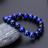 High Tiger Eyes Bracelet Natural Stone Beads Charm Jewelry Gift