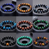 High Tiger Eyes Bracelet Natural Stone Beads Charm Jewelry Gift