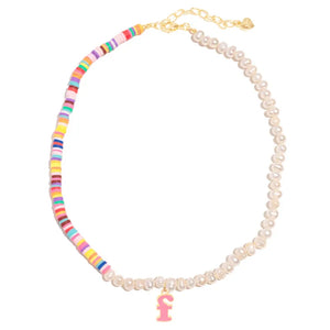 Colorful Tassel Choker Clay Necklace
